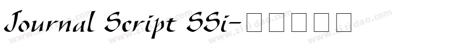 Journal Script SSi字体转换